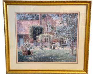 Large Framed Print - Triple Matted - Decorative Gold Frame