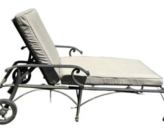 Wrought Iron Lounge Chair With Frontgate Cushion