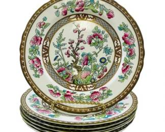 English Porcelain 8.5" Plates - Signed "Marshall Field & Company Chicago - Aynsley England"