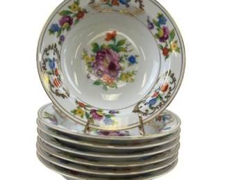 Noritake/Dresdena Rim Fruit/Dessert (Sauce) Bowls (7)
