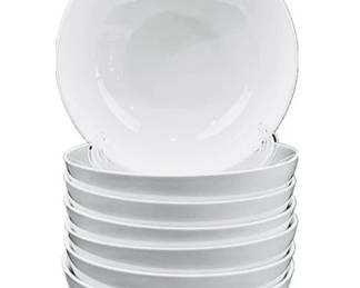 Pier 1 Luminous White Cereal Bowls (7)