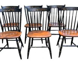 Hitchcock Chairs - Six - Good Condition