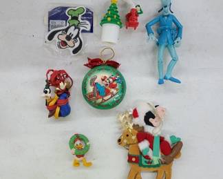 Assorted Disney & Mickey Ornaments & Figures