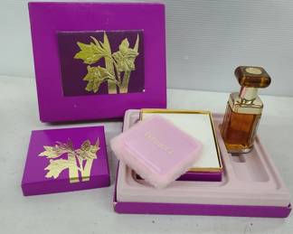 Vtg Mary Kay Intrigue Cologne & Dusting Powder Set