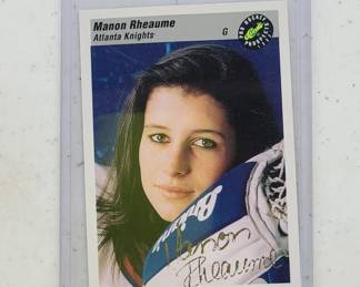 Manon Rheaume Autographed 1993 Hockey Trading Card