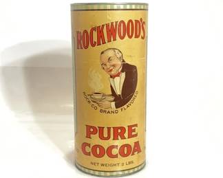 1930's Rockwood’s Pure Cocoa 2 Pounds Can