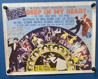 1954 MGM Deep In My Heart Movie Poster