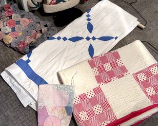 Antique Bedspreads and Quilts - Lace and Linen too.