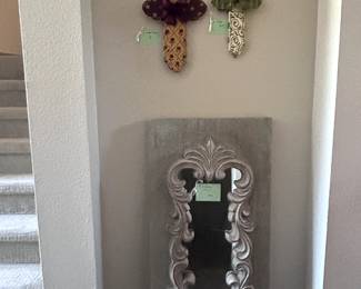 Crosses and Wall Mirror Decor