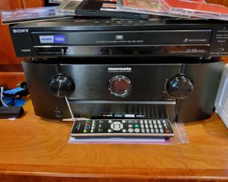 Sony 5 DVD/CD Changer, Marantz AV Surround Receiver