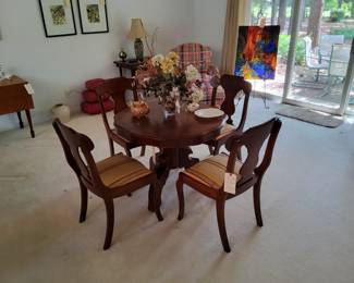 Antique Mahogany Empire Tea/Card Table