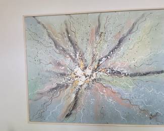 ABSTRACT Acrylic on Canvas by Lee Reynolds Burr