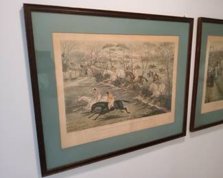 Pair of Northampton Steeplechase Prints