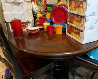 Dining Table-nice solid wood - and Fiesta! 