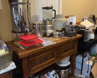 Inset Tiled Kitchen Island, from Austin Texas