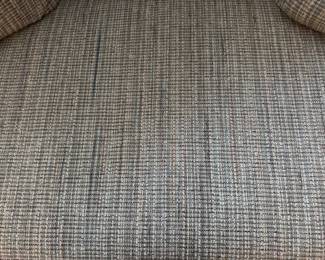 Neutral - blue, brown, and beige. Excellent for a beach house or Airbnb.