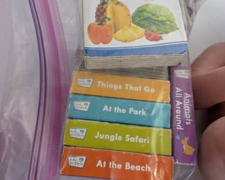  A colorful collection of 6 durable Baby Einstein board books, featuring engaging themes like "Fruits & Veggies," "Things That Go," "At the Park," "Jungle Safari," "At the Beach," and "Animals All Around." Perfect for tiny hands, early vocabulary, and shared reading experiences in a classroom or at home.