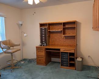 2 desk & book cases to choose from