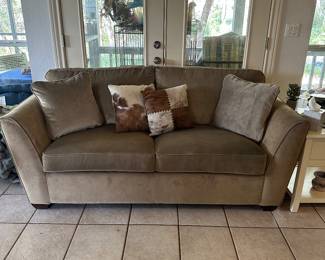 Sleeper sofa. Brand new! Don’t leave without the cow skin pillows!!