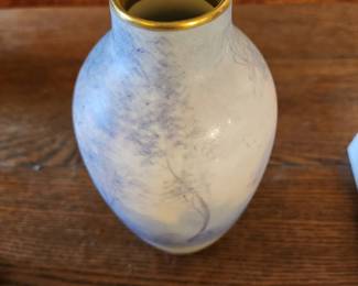 Pickard Vellum, E. Challinor Signed Vase