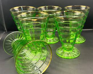 Block Optic Footed Tumbler
