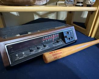 Alarm Clock, Cooperstown NY Souvenir Bat
