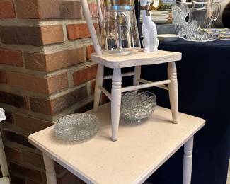 Whitewashed Children’s Table & Chairs (2)