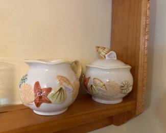 Sugar And Creamer “Sandy Shore”