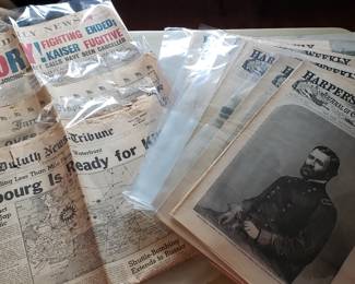 WWI and 1860's Harper's Weekly. Lots more ephemeral!