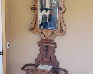 Victorian hall tree.