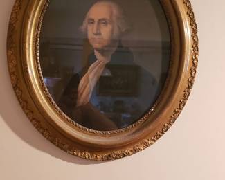 Oil colors by E.C. Middleton, 1861 of George and Martha Washington. Original glass and frames. These are stunnning!