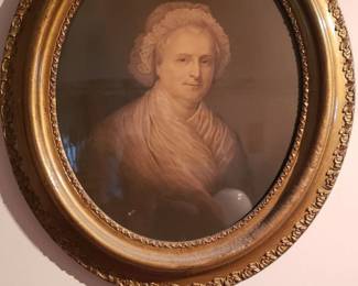 Oil colors by E.C. Middleton, 1861 of George and Martha Washington. Original glass and frames. These are stunnning!