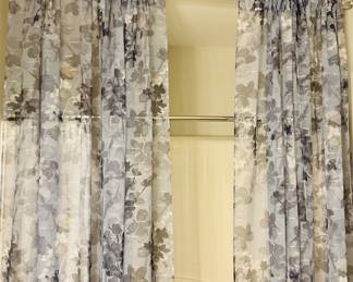 Sheer Floral Shower Curtains