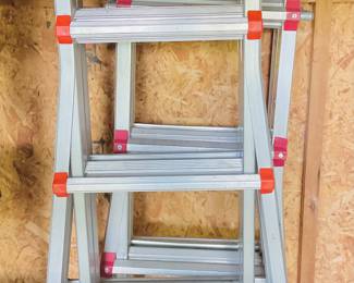 This is a Little Giant Ladder.
Little Giant Ladders are known for their versatility and durability, making them a popular choice for both professional and home use. Founded in the 1970s, the company has consistently innovated in ladder design, offering models that can function as A-frames, extensions, and even scaffolding systems...