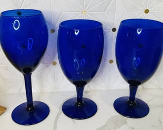 Cobalt Blue Wine Glasses