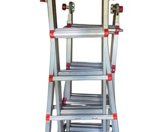 This is a Little Giant Ladder.
Little Giant Ladders are known for their versatility and durability, making them a popular choice for both professional and home use. Founded in the 1970s, the company has consistently innovated in ladder design, offering models that can function as A-frames, extensions, and even scaffolding systems...