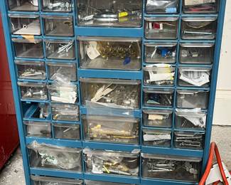 Vintage hardware organizer.