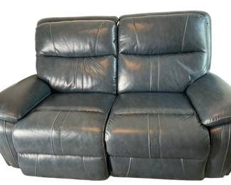 Leather Reclining Loveseat