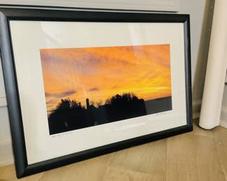 Framed Sunset Landscape