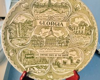 VTG Georgia Souvenir Plate
