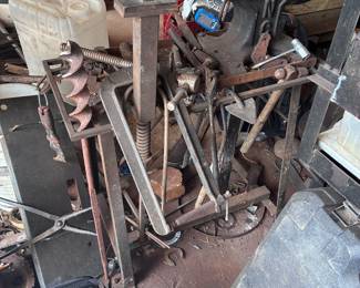 Small anvil with stand and hammers $300