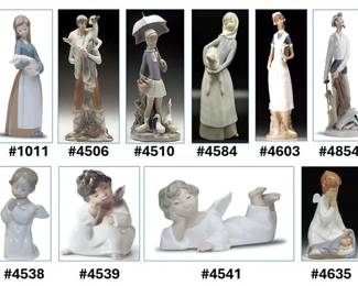 Lladro figurines - a few examples of items available