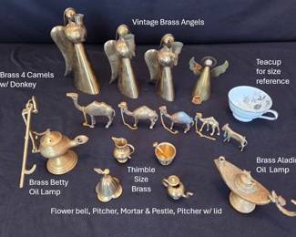 Brass Items - an example of a few items available