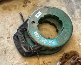 TWO STEEL FISH TAPES