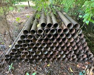 LOT OF 3.5X9 METAL PIPE