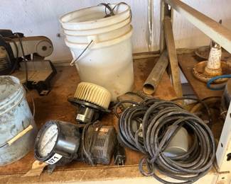PRESSURE GAUGE, CORDS, MISC