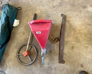 DRYWALL SPRAYER, MEASURING WHEEL, SINGLE TREE