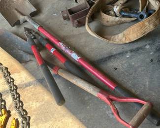 LOT OF SHOVELS , AND LOPPERS