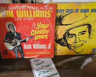 HANK WILLIAMS RECORD ALBUMS