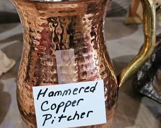 HAMMERED COPPER PITCHER